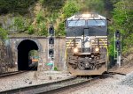 NS 8165 leads 279 uphill at Montgomery